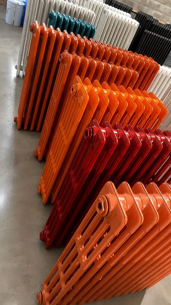 Réparation et test d'étanchéité d'un radiateur en fonte